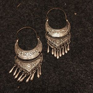 Silver earrings